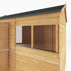 Mercia 10x6 Ft Reverse Apex Overlap Wooden 2 Windows Shed With Floor -Garden & Outdoors mercia 10x6 ft reverse apex overlap wooden 2 windows shed with floor5029442078175 04c