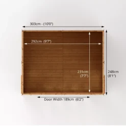 Mercia 10x8 Reverse Apex Tongue & Groove Summer House With Bi-fold Door -Garden & Outdoors mercia 10x8 reverse apex tongue groove summer house with bi fold door5029442089737 02t bq