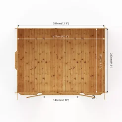 Mercia 13x10 Pent Tongue & Groove Cabin With Double Door 21 Mercia 13x10 Pent Tongue & Groove Cabin With Double Door -Garden & Outdoors mercia 13x10 pent tongue groove cabin with double door5029442002453 02t bq