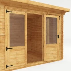 Mercia 13x10 Pent Tongue & Groove Cabin With Double Door 15 Mercia 13x10 Pent Tongue & Groove Cabin With Double Door -Garden & Outdoors mercia 13x10 pent tongue groove cabin with double door5029442002453 39c bq