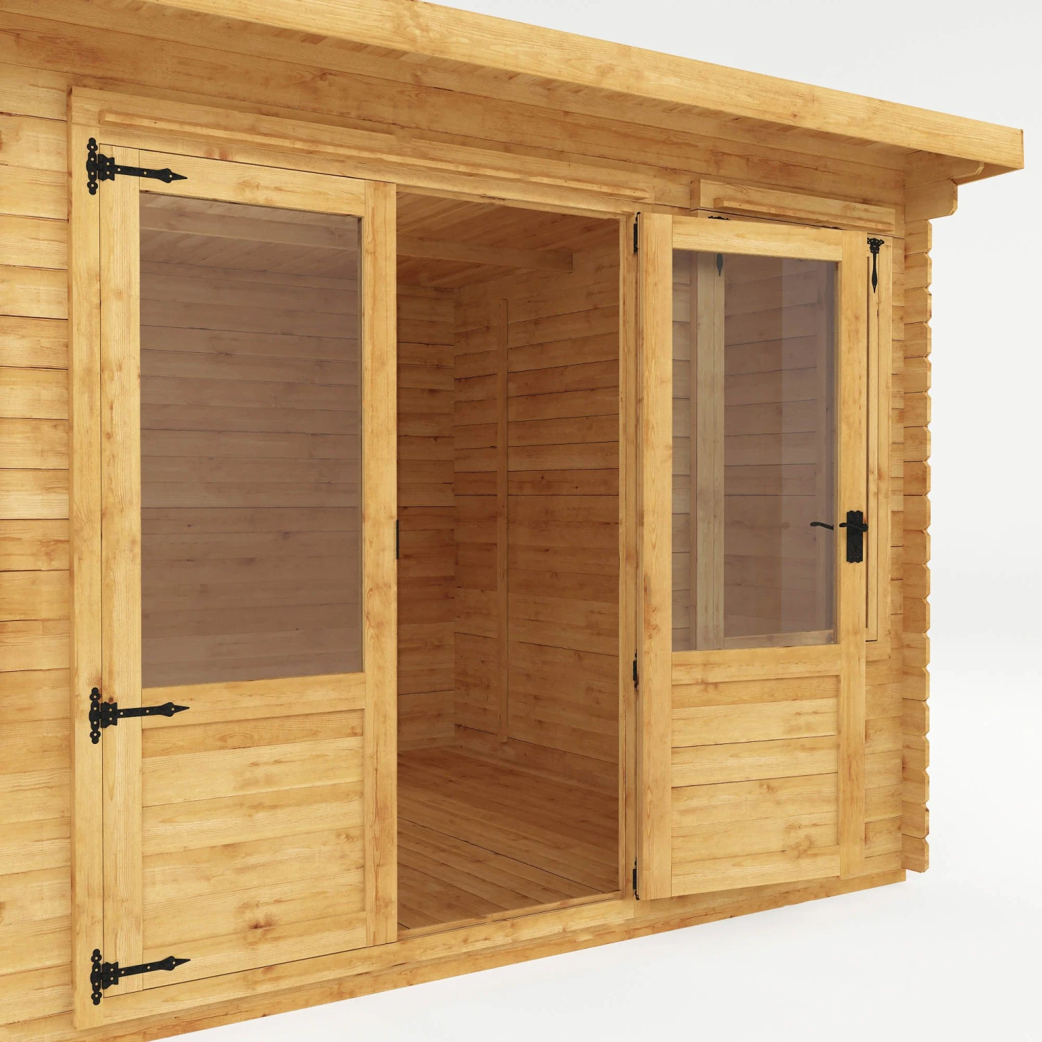 Mercia 13x10 Pent Tongue & Groove Cabin With Double Door 5 Mercia 13x10 Pent Tongue & Groove Cabin With Double Door - Image 5