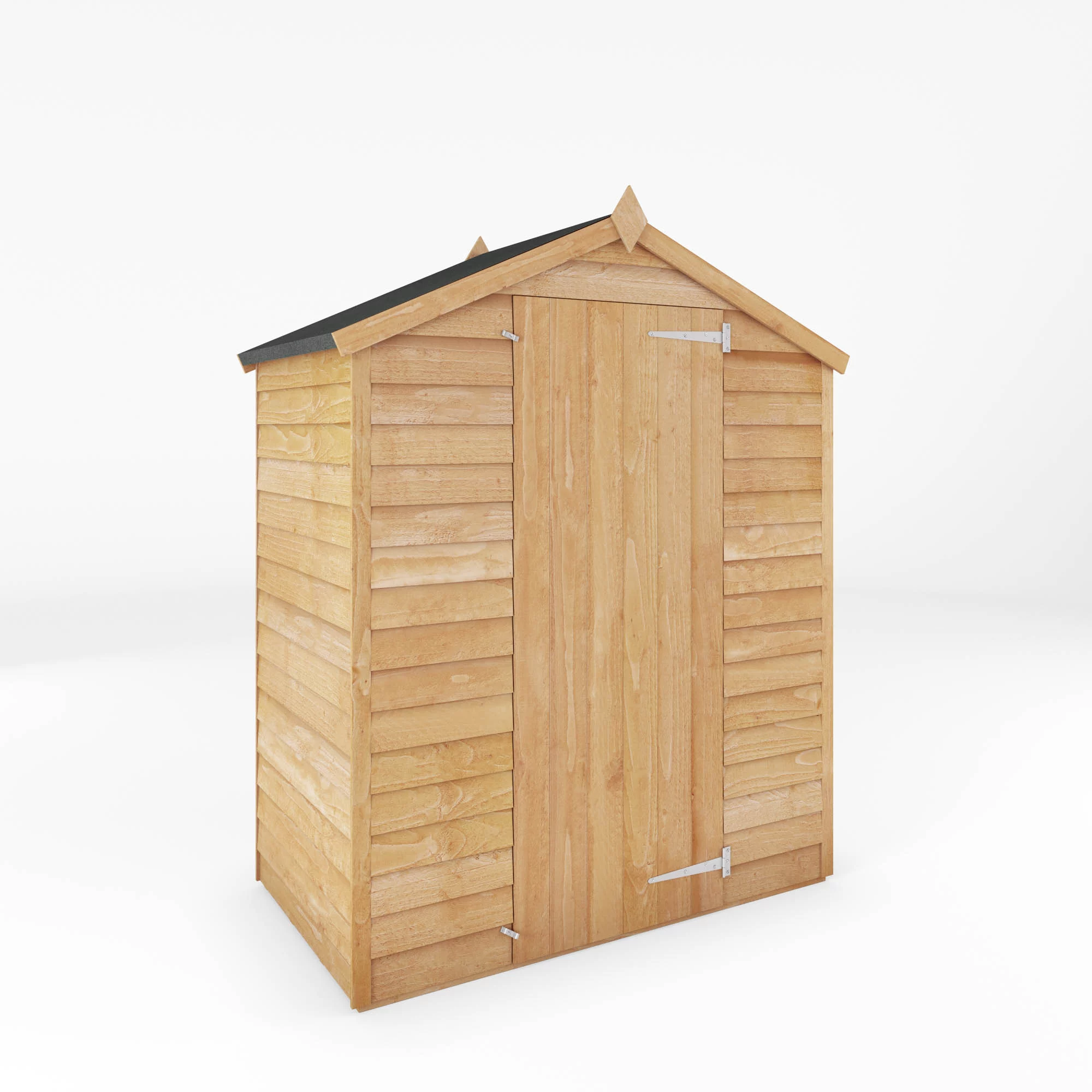 Mercia 5x3 Ft Apex Overlap Wooden Shed With Floor 2 Mercia 5x3 Ft Apex Overlap Wooden Shed With Floor - Image 2