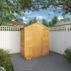 Mercia 5x3 Ft Apex Overlap Wooden Shed With Floor 15 Mercia 5x3 Ft Apex Overlap Wooden Shed With Floor -Garden & Outdoors mercia 5x3 ft apex overlap wooden shed with floor5029442090269 01i