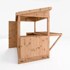Mercia 6x4 Ft Pent Tongue & Groove Wooden Garden Bar With Single Door -Garden & Outdoors mercia 6x4 ft pent tongue groove wooden garden bar with single door5029442007250 03c