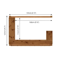 Mercia 6x4 Pent Tongue & Groove Garden Bar 8 Mercia 6x4 Pent Tongue & Groove Garden Bar -Garden & Outdoors mercia 6x4 pent tongue groove garden bar5029442002538 02t BQ