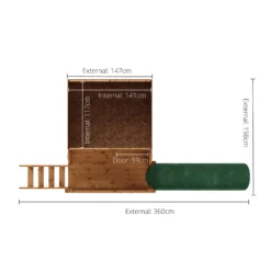 Mercia 7x5 Poppy European Softwood Tower Slide Playhouse Assembly Required -Garden & Outdoors mercia 7x5 poppy european softwood tower slide playhouse assembly required5029442076386 02t bq