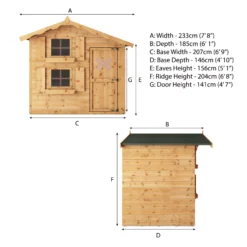Mercia 7x5 Snowdrop Shiplap Wooden Playhouse 10 Mercia 7x5 Snowdrop Shiplap Wooden Playhouse -Garden & Outdoors mercia 7x5 snowdrop shiplap wooden playhouse5029442075808 05c