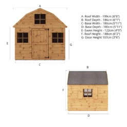 Mercia 7x6 Dutch Apex Tongue & Groove Playhouse -Garden & Outdoors mercia 7x6 dutch apex tongue groove playhouse5029442075747 02t bq