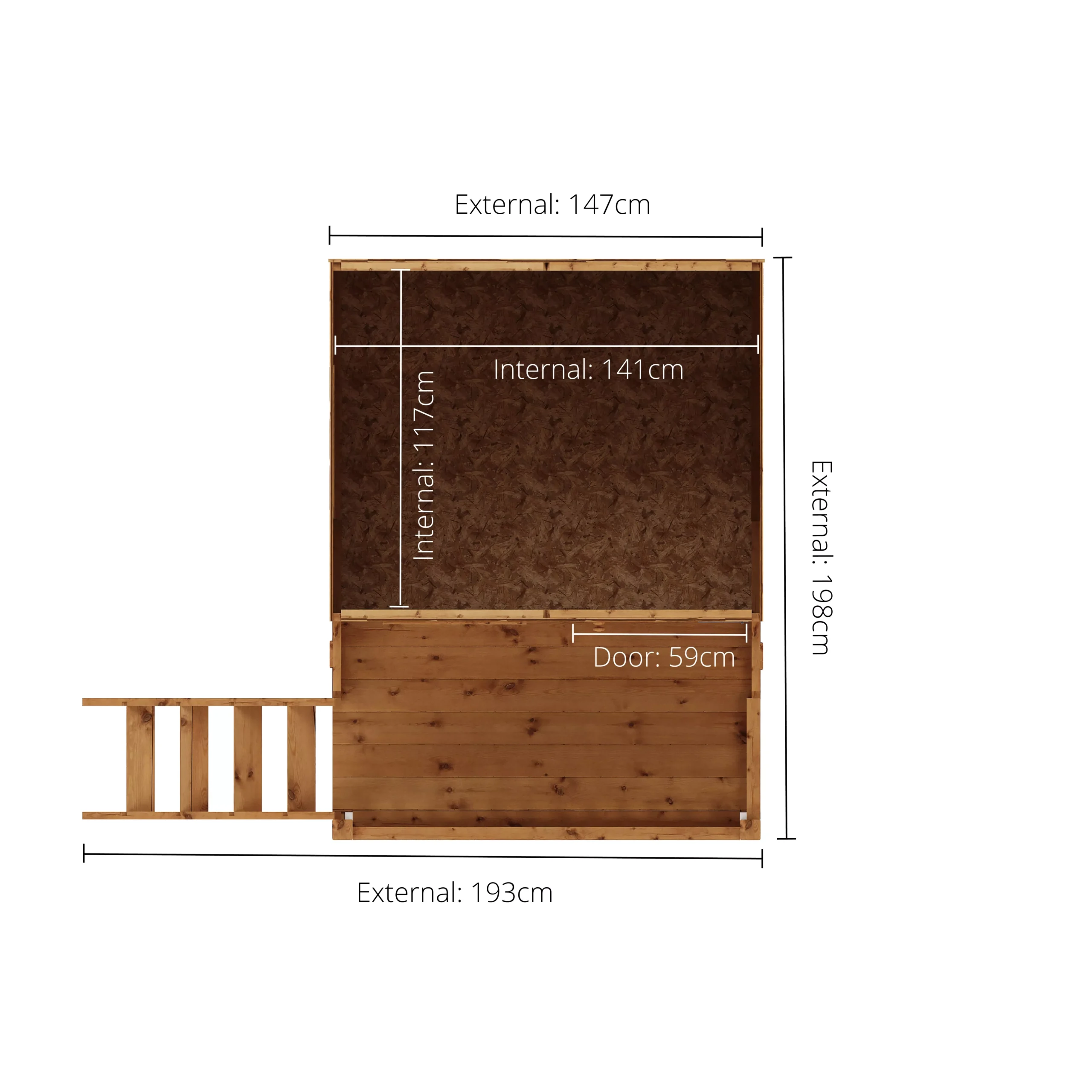 Mercia 7x6 Poppy Apex Shiplap Tower Playhouse - Assembly Service Included 4 Mercia 7x6 Poppy Apex Shiplap Tower Playhouse - Assembly Service Included - Image 4