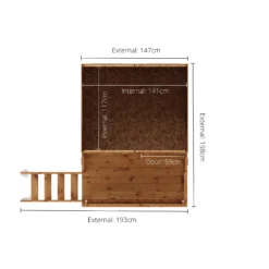 Mercia 7x6 Poppy Apex Shiplap Tower Playhouse -Garden & Outdoors mercia 7x6 poppy apex shiplap tower playhouse5029442076379 02t bq