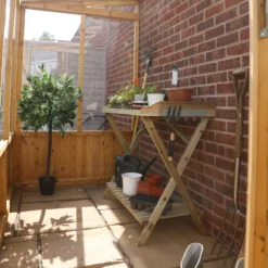 Mercia 8x4 Lean To Greenhouse With Adjustable Vent -Garden & Outdoors mercia 8x4 lean to greenhouse with adjustable vent5029442076096 03c bq