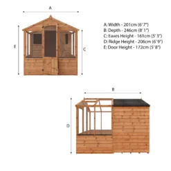 Mercia 8x6 Apex Greenhouse Combi Shed - Assembly Required 15 Mercia 8x6 Apex Greenhouse Combi Shed - Assembly Required -Garden & Outdoors mercia 8x6 apex greenhouse combi shed assembly required5029442091198 02i bq