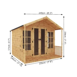 Mercia 8x8 Apex Shiplap Summer House With Double Door -Garden & Outdoors mercia 8x8 apex shiplap summer house with double door5029442075969 01t BQ