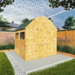 Mercia 8x8 Ft Barn Shiplap Wooden 2 Door Shed With Floor -Garden & Outdoors mercia 8x8 ft barn shiplap wooden 2 door shed with floor5029442009261 01i