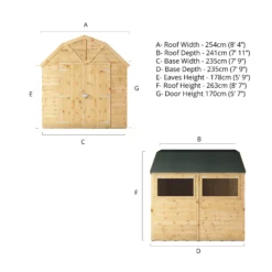 Mercia 8x8 Ft Barn Shiplap Wooden 2 Door Shed With Floor -Garden & Outdoors mercia 8x8 ft barn shiplap wooden 2 door shed with floor5029442009261 01t