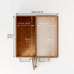 Mercia 8x8 Pent Greenhouse Combi Shed - Assembly Required 16 Mercia 8x8 Pent Greenhouse Combi Shed - Assembly Required -Garden & Outdoors mercia 8x8 pent greenhouse combi shed assembly required5029442075655 02t