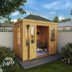 Mercia Clover 8x6 Ft Hip Shiplap Wooden Summer House With Double Door 17 Mercia Clover 8x6 Ft Hip Shiplap Wooden Summer House With Double Door -Garden & Outdoors mercia clover 8x6 ft hip shiplap wooden summer house with double door5029442006871 02i
