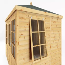 Mercia Clover 8x6 Ft Hip Shiplap Wooden Summer House With Double Door 13 Mercia Clover 8x6 Ft Hip Shiplap Wooden Summer House With Double Door -Garden & Outdoors mercia clover 8x6 ft hip shiplap wooden summer house with double door5029442006871 03c