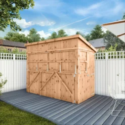 Mercia Garden Bar 9x4 Ft Pent Tongue & Groove Solid Wood Garden Bar With Single Door -Garden & Outdoors mercia garden bar 9x4 ft pent tongue groove solid wood garden bar with single door5029442008752 01i