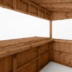 Mercia Garden Bar 9x4 Ft Pent Tongue & Groove Solid Wood Garden Bar With Single Door -Garden & Outdoors mercia garden bar 9x4 ft pent tongue groove solid wood garden bar with single door5029442008752 04c