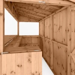 Mercia Garden Bar 9x4 Ft Pent Tongue & Groove Solid Wood Garden Bar With Single Door -Garden & Outdoors mercia garden bar 9x4 ft pent tongue groove solid wood garden bar with single door5029442008752 05c