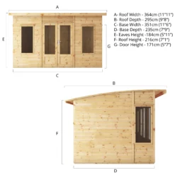 Mercia Helios 12x8 Ft Curved Shiplap Wooden Summer House With Double Door 16 Mercia Helios 12x8 Ft Curved Shiplap Wooden Summer House With Double Door -Garden & Outdoors mercia helios 12x8 ft curved shiplap wooden summer house with double door5029442007182 01t