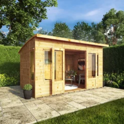 Mercia Helios 12x8 Ft Curved Shiplap Wooden Summer House With Double Door 15 Mercia Helios 12x8 Ft Curved Shiplap Wooden Summer House With Double Door -Garden & Outdoors mercia helios 12x8 ft curved shiplap wooden summer house with double door5029442007182 02i