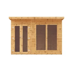 Mercia Maine 10x6 Ft Pent Shiplap Wooden Summer House With Double Door -Garden & Outdoors mercia maine 10x6 ft pent shiplap wooden summer house with double door5029442002552 02c