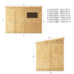 Mercia Premium 10x8 Ft Pent Shiplap Wooden 2 Door Shed With Floor 16 Mercia Premium 10x8 Ft Pent Shiplap Wooden 2 Door Shed With Floor -Garden & Outdoors mercia premium 10x8 ft pent shiplap wooden 2 door shed with floor5029442009292 01t