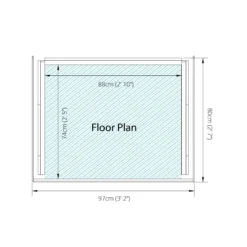 Mercia Single Solid Wood Log Store -Garden & Outdoors mercia single solid wood log store5029442012612 02t