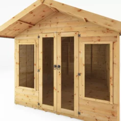 Mercia Sussex 10x8 Ft Apex Shiplap Wooden Summer House With Double Door -Garden & Outdoors mercia sussex 10x8 ft apex shiplap wooden summer house with double door5029442007076 04c