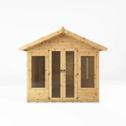 Mercia Sussex 8x8 Ft Apex Shiplap Wooden Summer House With Double Door -Garden & Outdoors mercia sussex 8x8 ft apex shiplap wooden summer house with double door5029442006901 02c
