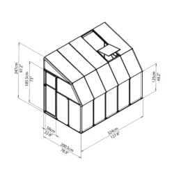Palram - Canopia 6X10 Barn Plastic Sun Room - Base Not Included 8 Palram - Canopia 6X10 Barn Plastic Sun Room - Base Not Included -Garden & Outdoors palram canopia 6x10 barn plastic sun room base not included7290103121518 01t bq