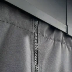 Palram - Canopia Dallas Grey Polyester (PES) Gazebo Curtain, Pack Of 4 (L)2120mm (W)4400mm -Garden & Outdoors palram canopia dallas grey polyester pes gazebo curtain pack of 4 l 2120mm w 4400mm7290108602692 05i