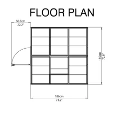 Palram - Canopia Harmony Silver 6x6 Greenhouse 12 Palram - Canopia Harmony Silver 6x6 Greenhouse -Garden & Outdoors palram canopia harmony silver 6x6 greenhouse7290103110833 02t bq