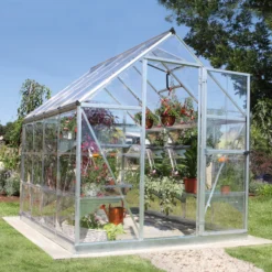 Palram - Canopia Harmony Silver 6x8 Greenhouse -Garden & Outdoors palram canopia harmony silver 6x8 greenhouse7290103110581 01bq