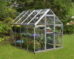 Palram - Canopia Harmony Silver 6x8 Greenhouse -Garden & Outdoors palram canopia harmony silver 6x8 greenhouse7290103110581 04i