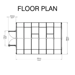 Palram - Canopia Hobby Gardner Green 8x12 Greenhouse -Garden & Outdoors palram canopia hobby gardner green 8x12 greenhouse7290103121662 02t