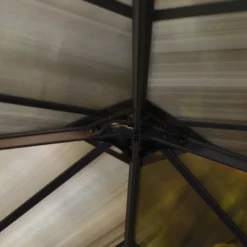 Palram - Canopia Ledro Grey Rectangular Gazebo, (W)3.6m (D)3.6m - Assembly Required -Garden & Outdoors palram canopia ledro grey rectangular gazebo w 3 6m d 3 6m assembly required7290108136531 09i bq