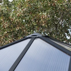 Palram - Canopia Ledro Grey Rectangular Gazebo, (W)3.6m (D)3.6m - Assembly Required -Garden & Outdoors palram canopia ledro grey rectangular gazebo w 3 6m d 3 6m assembly required7290108136531 10i bq