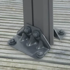 Palram - Canopia Martinique Grey Rectangular Gazebo, (W)4.3m (D)2.96m - Assembly Required -Garden & Outdoors palram canopia martinique grey rectangular gazebo w 4 3m d 2 96m assembly required7290108130249 06i bq