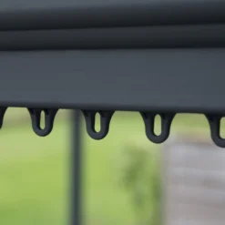 Palram - Canopia Martinique Grey Rectangular Gazebo, (W)4.3m (D)2.96m - Assembly Required -Garden & Outdoors palram canopia martinique grey rectangular gazebo w 4 3m d 2 96m assembly required7290108130249 09i bq