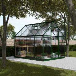 Palram - Canopia Mythos Green 6X8 Greenhouse -Garden & Outdoors palram canopia mythos green 6x8 greenhouse7290103110611 03i BQ