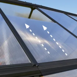 Palram - Canopia Mythos Grey 6X4 Greenhouse 10 Palram - Canopia Mythos Grey 6X4 Greenhouse -Garden & Outdoors palram canopia mythos grey 6x4 greenhouse7290108601022 37c BQ