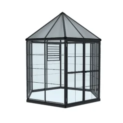 Palram - Canopia Oasis™ Grey 8x6 Greenhouse -Garden & Outdoors palram canopia oasis grey 8x6 greenhouse7290108133837 01c bq