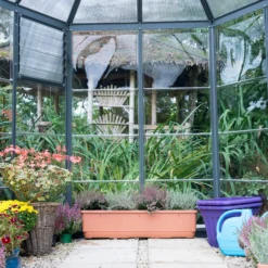 Palram - Canopia Oasis™ Grey 8x6 Greenhouse -Garden & Outdoors palram canopia oasis grey 8x6 greenhouse7290108133837 04i bq