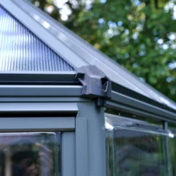 Palram - Canopia Oasis™ Grey 8x6 Greenhouse -Garden & Outdoors palram canopia oasis grey 8x6 greenhouse7290108133837 06i bq