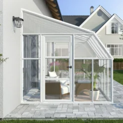 Palram - Canopia Rion 8x8 Pent Plastic Sun Room -Garden & Outdoors palram canopia rion 8x8 pent plastic sun room7290108130133 04i bq