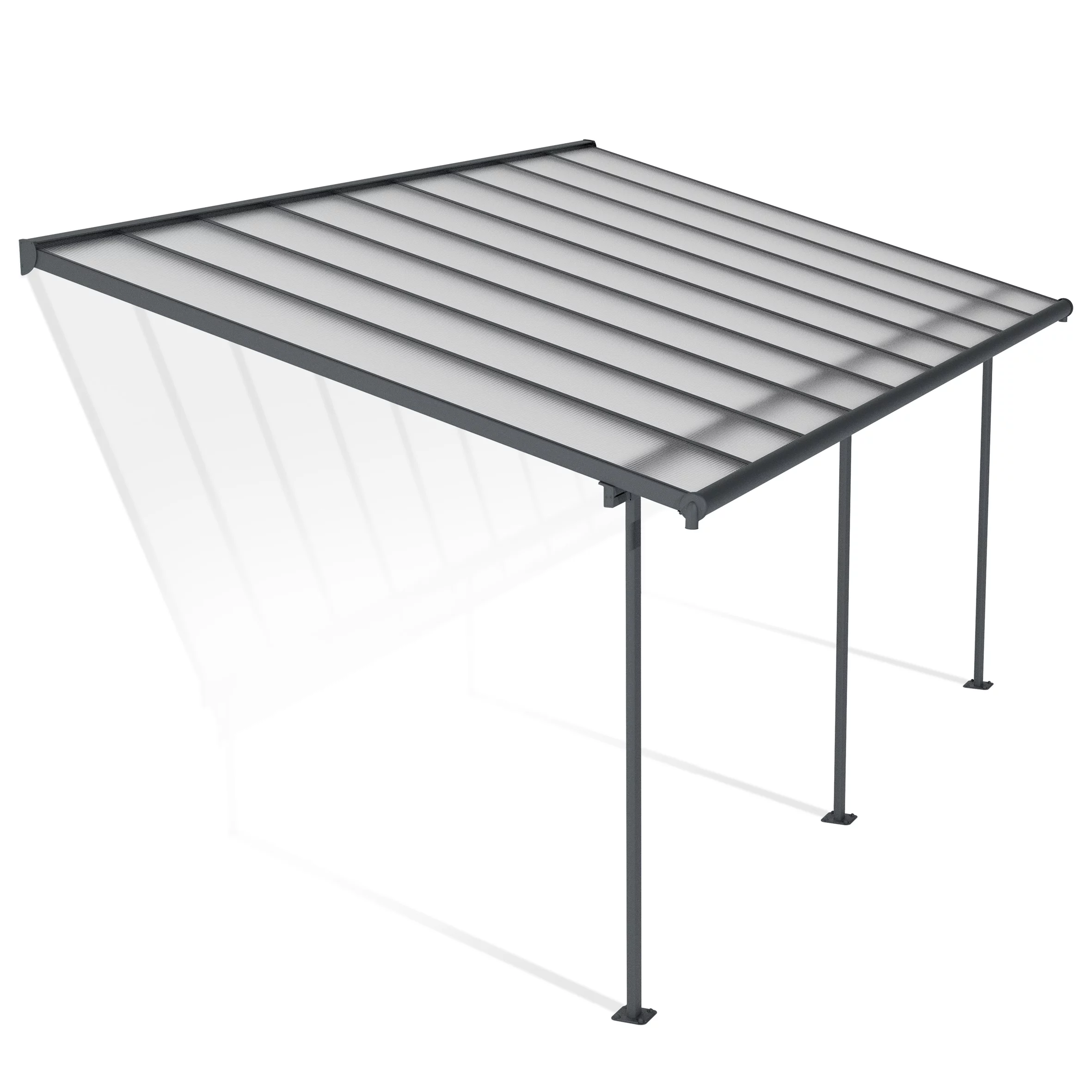 Palram - Canopia Sierra Grey Non-retractable Awning, (L)5.55m (H)3.05m (W)2.99m 2 Palram - Canopia Sierra Grey Non-retractable Awning, (L)5.55m (H)3.05m (W)2.99m - Image 2