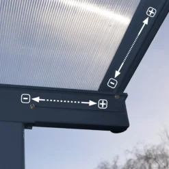 Palram - Canopia Sierra Grey Non-retractable Awning, (L)5.55m (H)3.05m (W)2.99m 12 Palram - Canopia Sierra Grey Non-retractable Awning, (L)5.55m (H)3.05m (W)2.99m -Garden & Outdoors palram canopia sierra grey non retractable awning l 5 55m h 3 05m w 2 99m7290108130317 05i bq